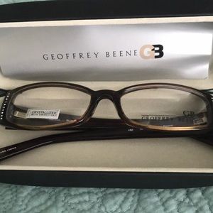 Geoffrey Beene Eyeglass Frames. New with case